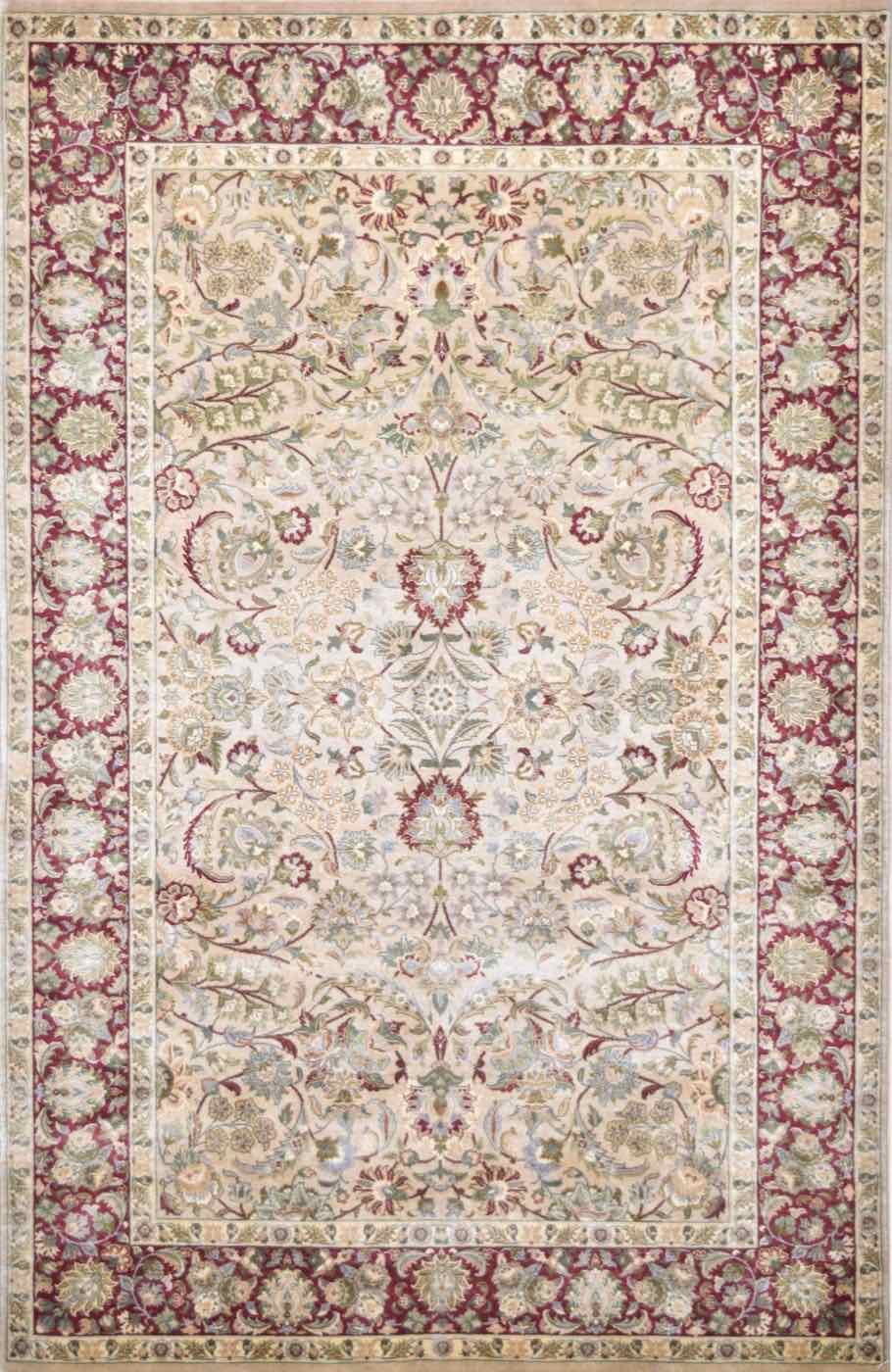 Shalimar Sayyam Cream / Berry, 4′7″ × 7′0″, from the Shalimar collection