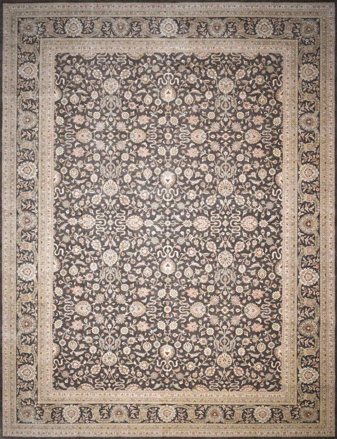 Texila Tabriz TAQWA Green, 12′1″ × 16′0″, from the Texila collection