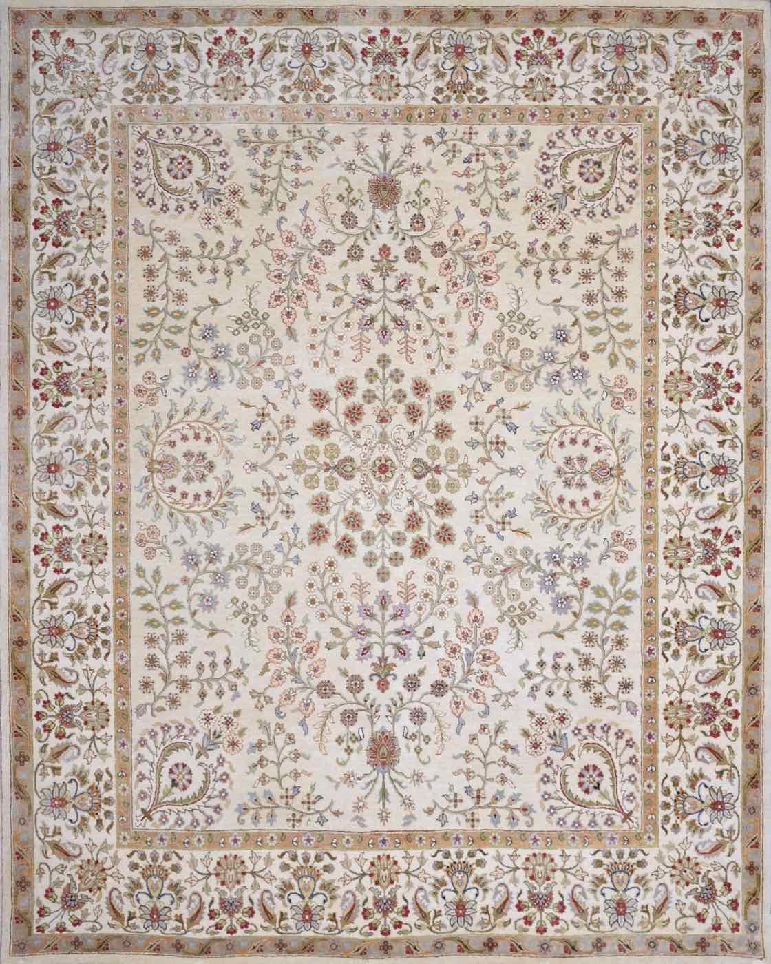 SAROUK AMT101 L. Gold, 8′0″ × 9′10″, from the Amritsar collection