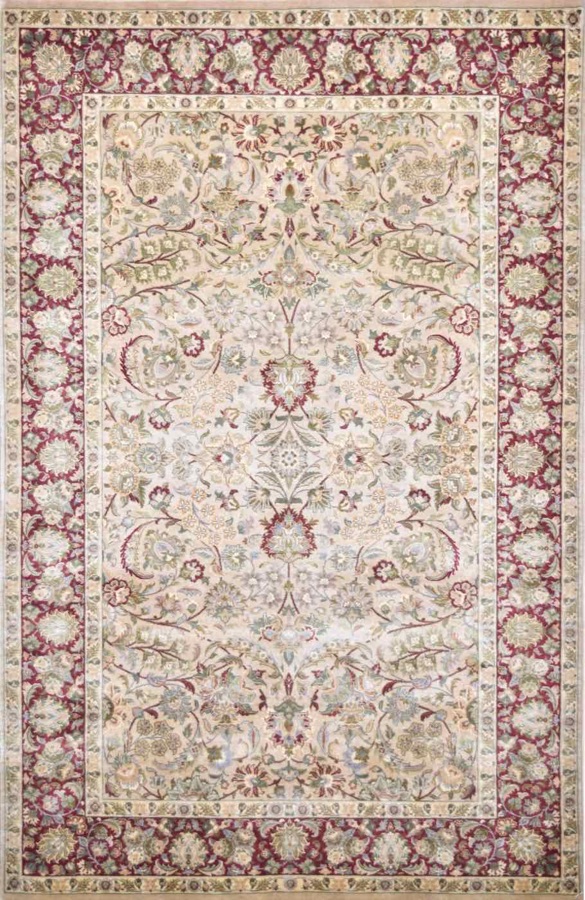 Sayyam Cream & Berry rug, 4′7″ × 7′0″ from the Shalimar collection