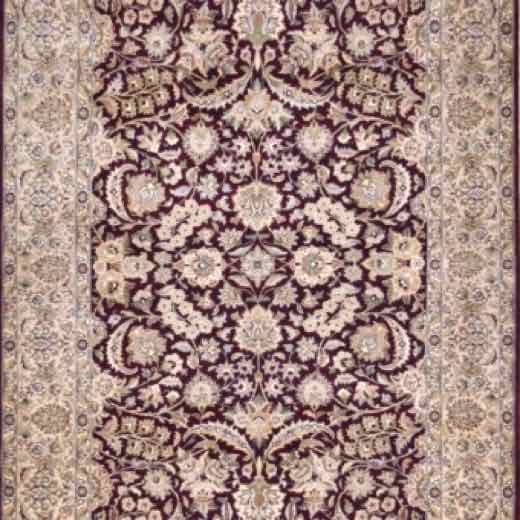 Kashan Sayyam Burgundy rug, 4′7″ × 7′3″ from the Shalimar collection