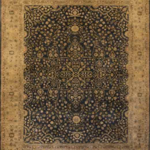 HJL NEW FAIZAN Denim & Gold rug, 8′2″ × 10′0″ from the Haji Jalili collection