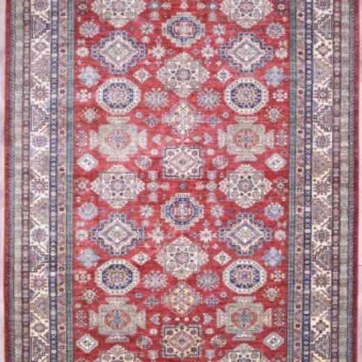 Super Kazak Red & Cream rug, 7′9″ × 11′1″ from the Kazak collection