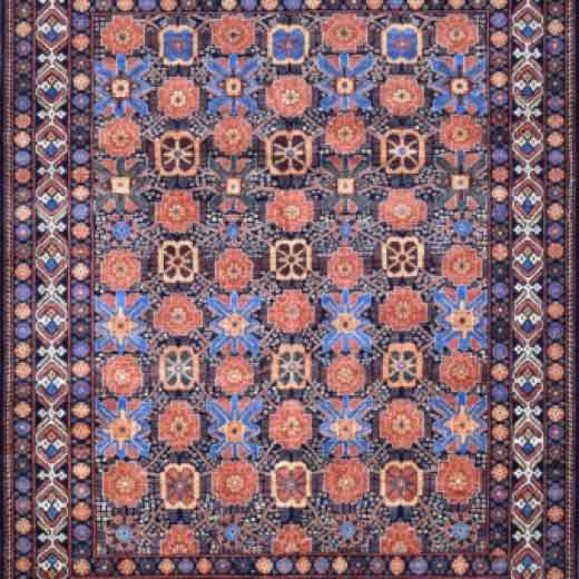 Khyber Tabriz Navy rug, 8′0″ × 9′11″ from the Khyber collection