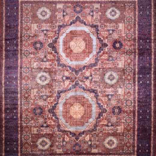 Mamluk Rust rug, 11′9″ × 14′9″ from the Khyber collection