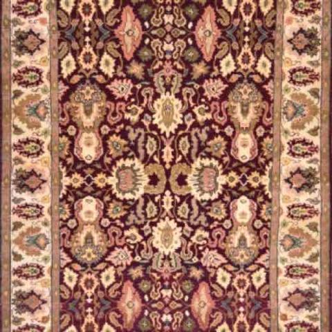 Agra Burgundy, 4′1″ × 5′8″