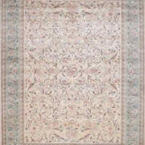 Floral Victoria Beige & Sage, 9′0″ × 12′0″