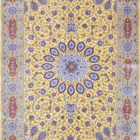 Persian Qum L.Gold, 4′3″ × 6′6″