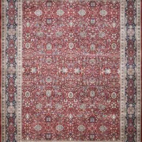 Kashan Zahidan Red & Navy, 9′1″ × 11′11″