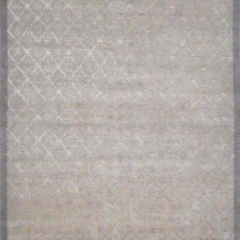 Trellis 407 Slate & Gold W & S, 8′0″ × 10′0″
