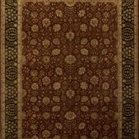 HJL NARANG Rust & Black, 7′10″ × 10′4″