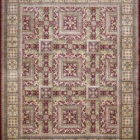 Panel Rashim Maroon, 8′0″ × 10′0″