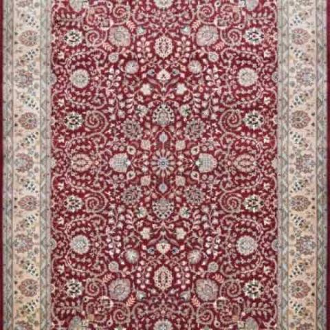 Kashan Shama Burgundy & Gold, 6′0″ × 9′1″