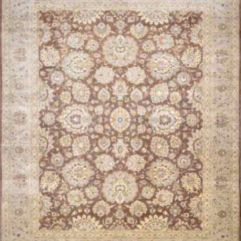 Tabriz FT5 Brown & Green, 8′0″ × 9′11″