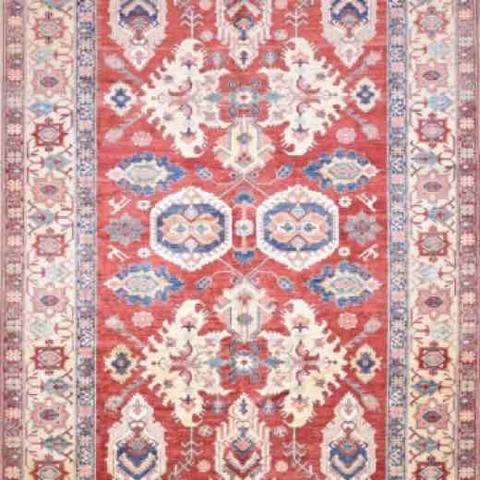 Super Kazak Red & Beige, 8′0″ × 11′5″