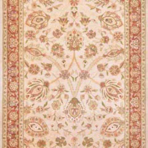 Texila Tabriz Beige / Copper, 4′0″ × 5′11″