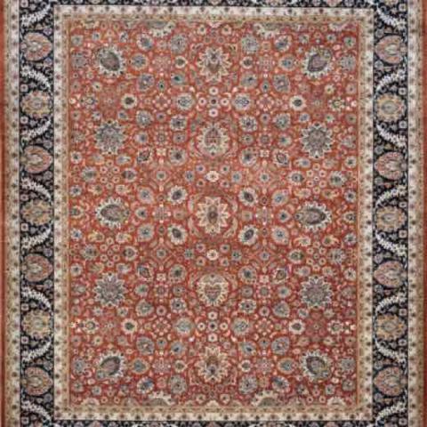Tabriz Rust & Black, 8′1″ × 9′11″