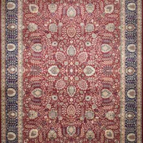 Tabriz Shama Red & Blue, 9′0″ × 12′3″