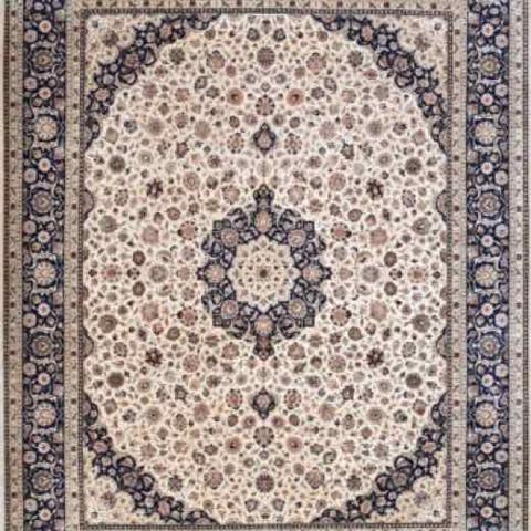 Tabriz Anar Kali Ivory & Blue, 8′1″ × 10′5″