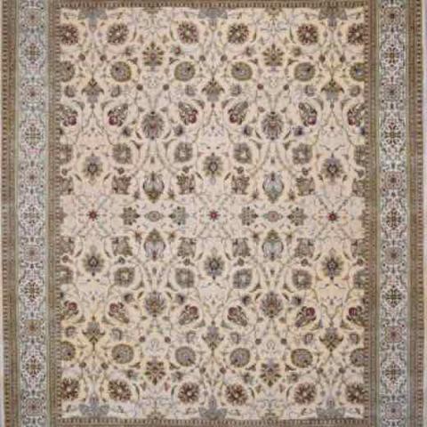 SEMNAN MEH001 L. Gold & Ivory, 7′11″ × 10′1″