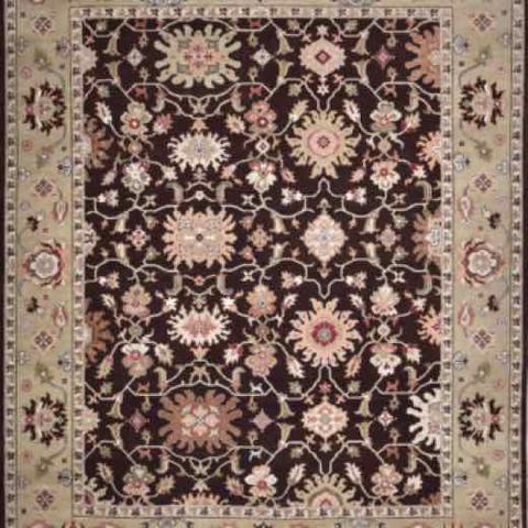 ZGL106C Brown & L. Gold, 7′11″ × 9′10″