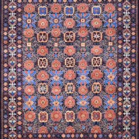 Khyber Tabriz Navy, 8′0″ × 9′11″