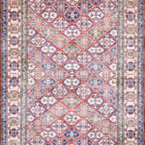 Super Kazak Rust, 4′0″ × 6′1″