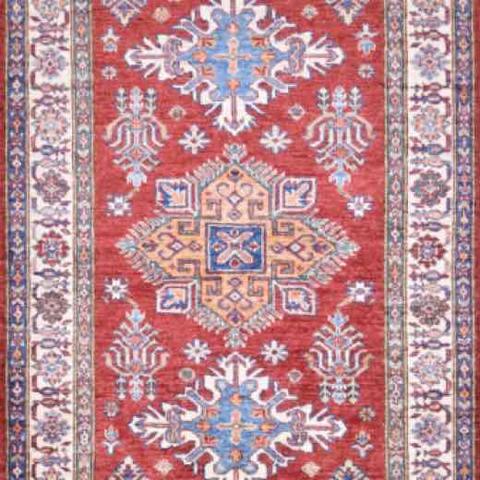 Super Kazak Red, 3′3″ × 4′10″