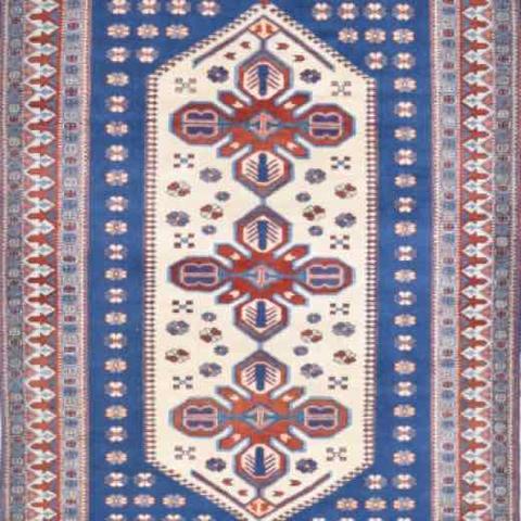 Tribal Kazak Rust, 7′1″ × 9′2″